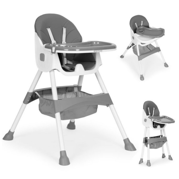 Maitinimo kėdutė Small Chair 2in1 (pilka)